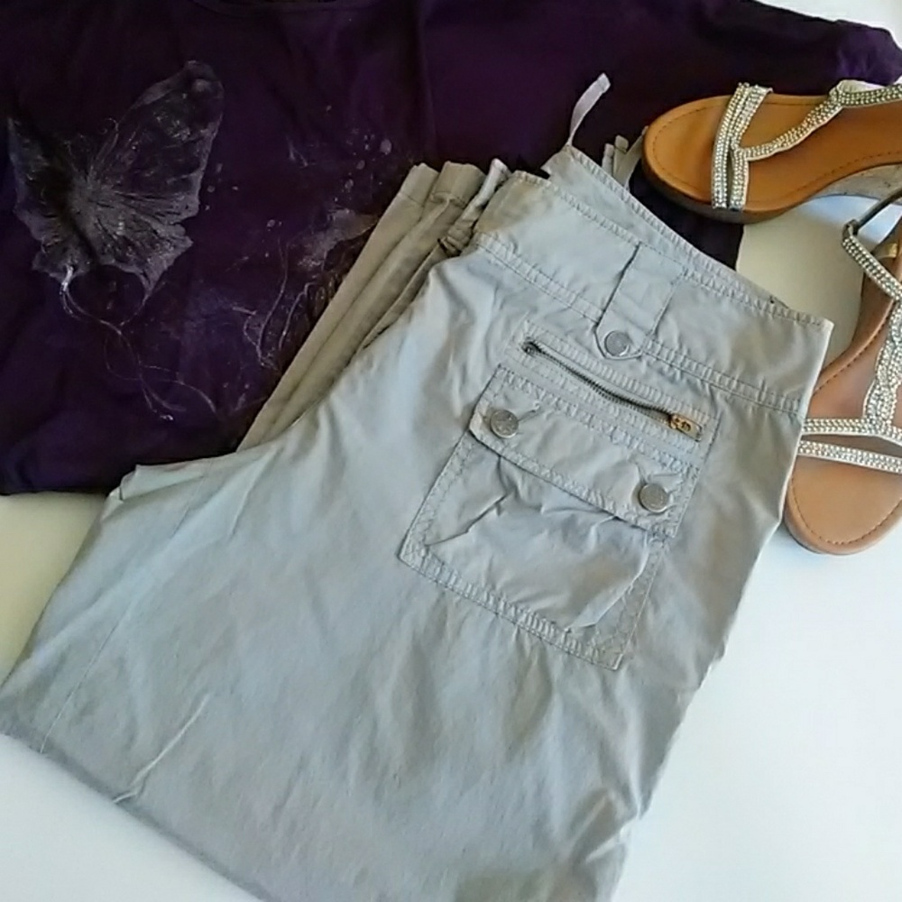 INC grey capris